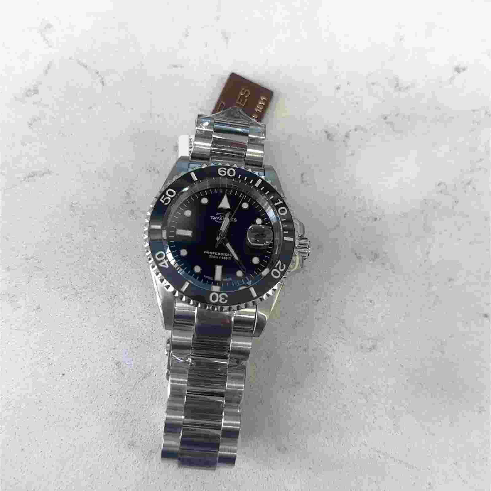 Gents Ocean Edge Steel Divers/Ceramic Bezel Black Dial Sapphire Crystal