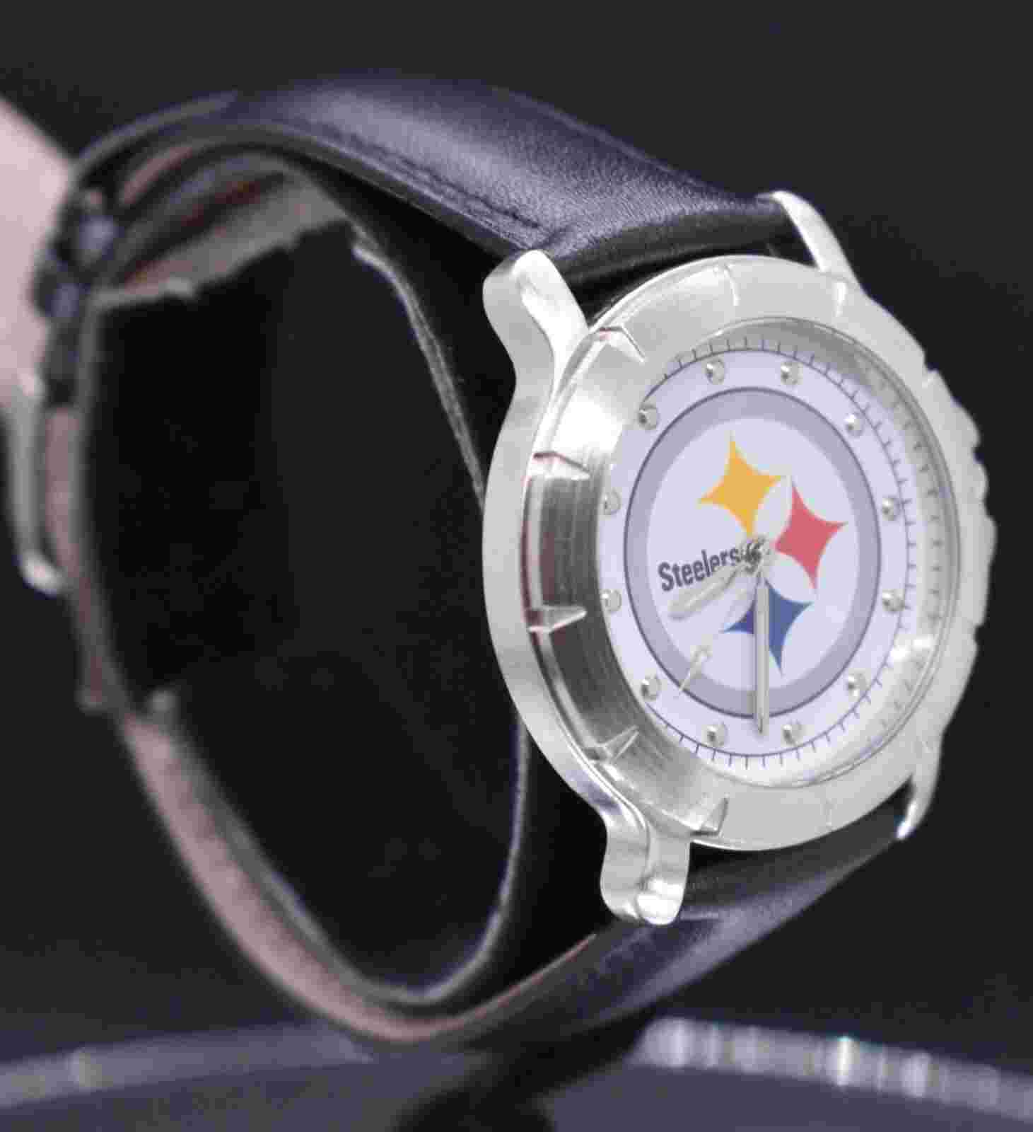 Vtg PITTSBURGH STEELERS GAMETIME Watch Men NFL Player Series NEW BATTERY