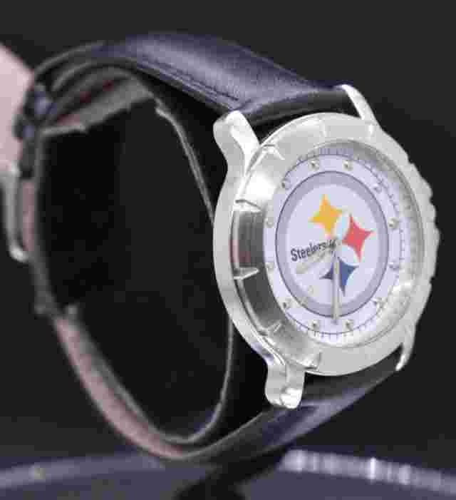 Vtg PITTSBURGH STEELERS GAMETIME Watch Men NFL Player Series NEW BATTERY