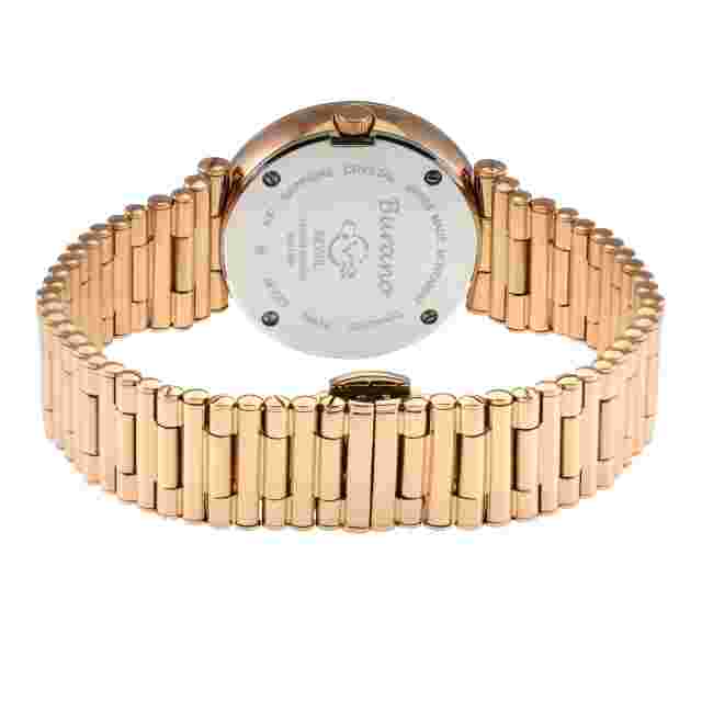 Gv2 By Gevril Women's 14414B Burano Diamonds Rose-Gold IP Stainless Steel Watch