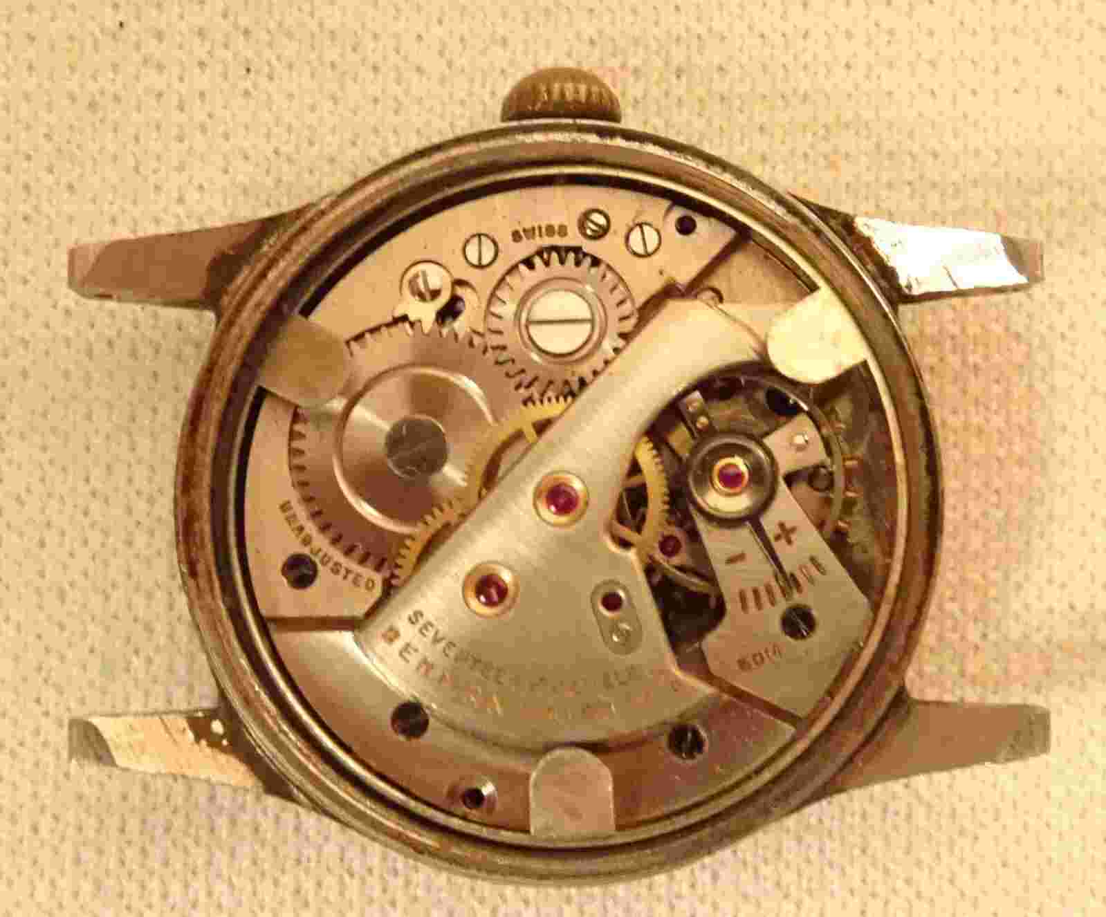 Vintage Crescent Wristwatch 17J Men's Parts or Repair