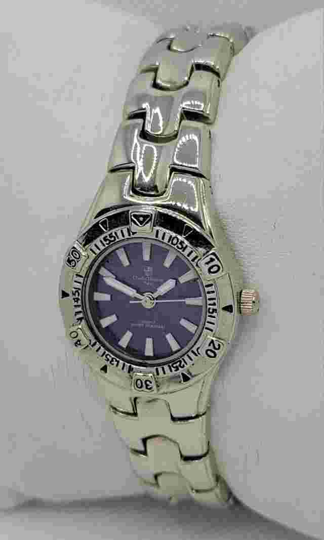 Ladies Charles Dumont Paris Casual Silver Tone Link Bracelet Analog Watch H8