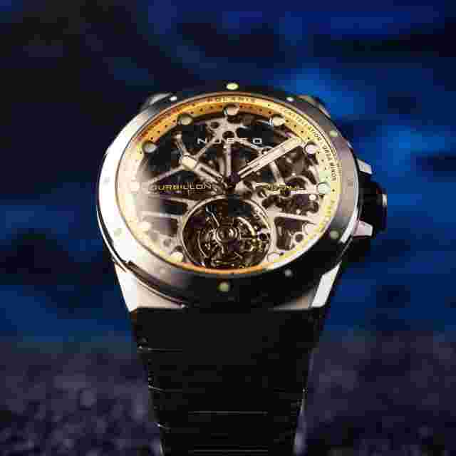 Nubeo Polaris Tourbillon Limited Edition Sphere Silver Men's Watch NB-6109-22