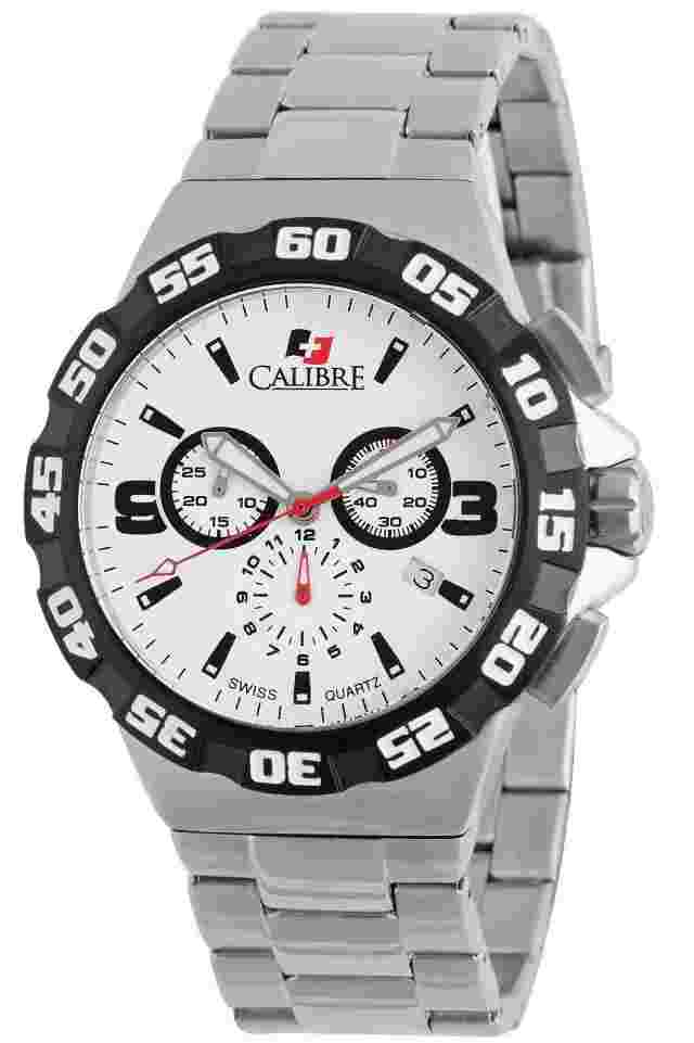 Calibre Men's SC-5L2-04-001 Lancer Chronograph Luminous Stainless Steel Watch