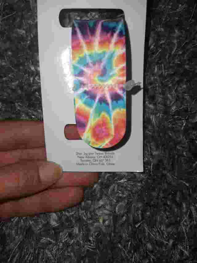 Justice Girls Tye Dye LED Slap Watch NEW