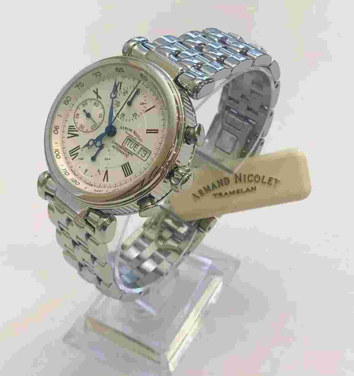 Armand Nicolet Chronograph  9428A-AN-M9420 Stainless Steel Watch