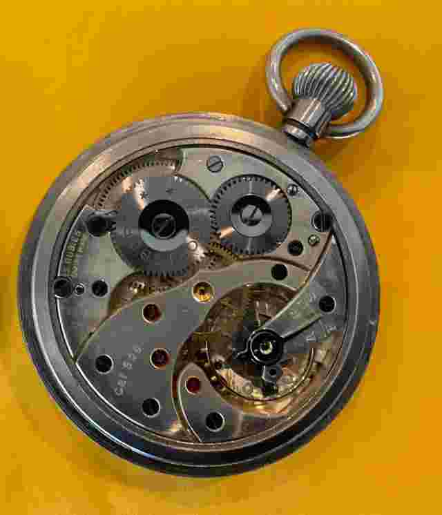 1942 WWII CORTEBERT EXTRA  Military pocket watch Black Explorer