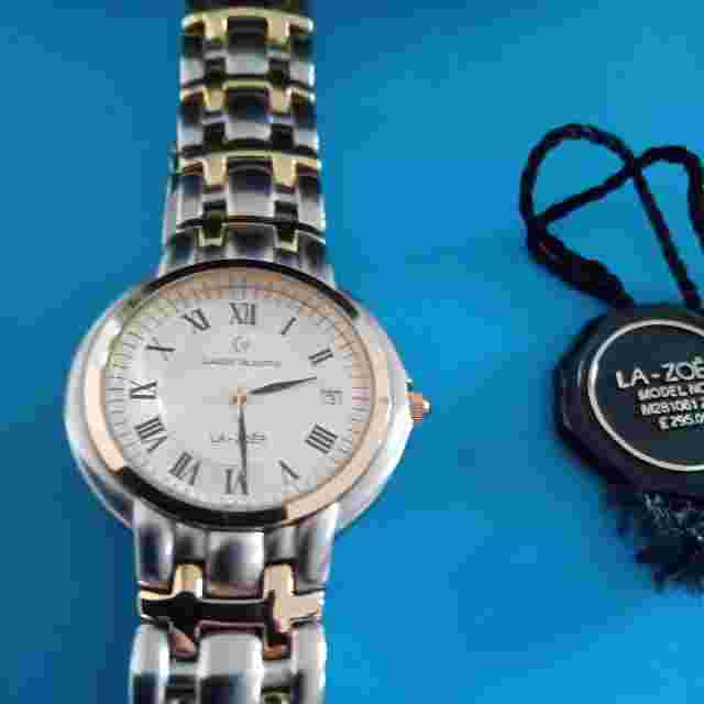 CLAUDE VALENTINI LA-ZOER ladies WATCH TWO TONE WITH PRESENTATION BOX  DEFECTS