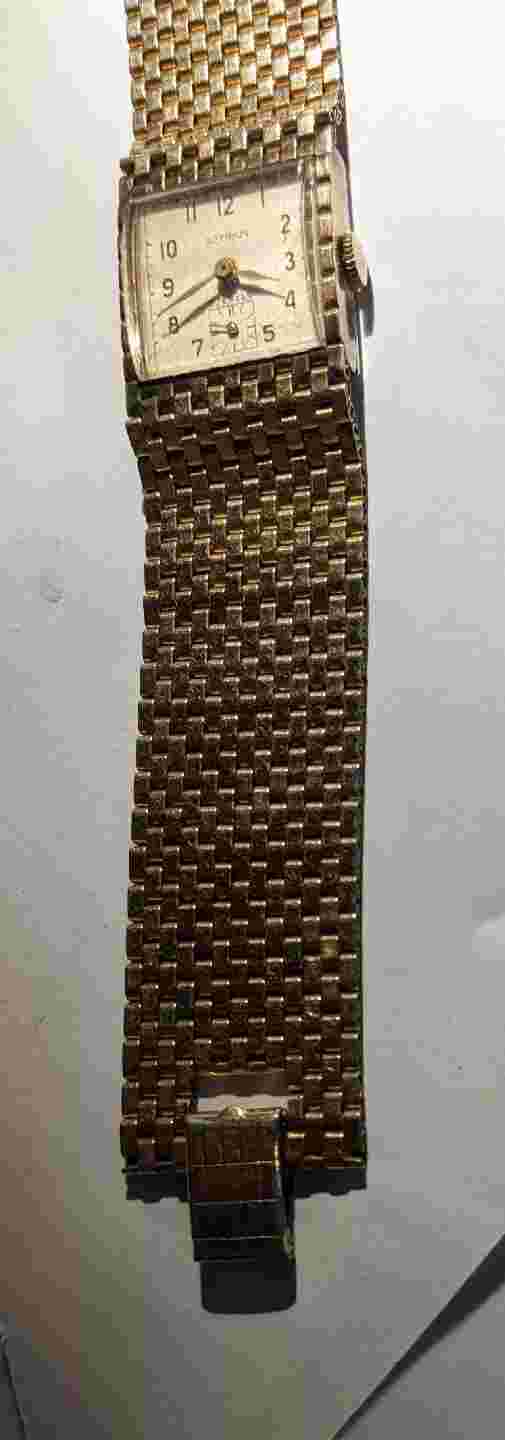 Vintage Gotham Men's Watch Tank 12K Gold Filled