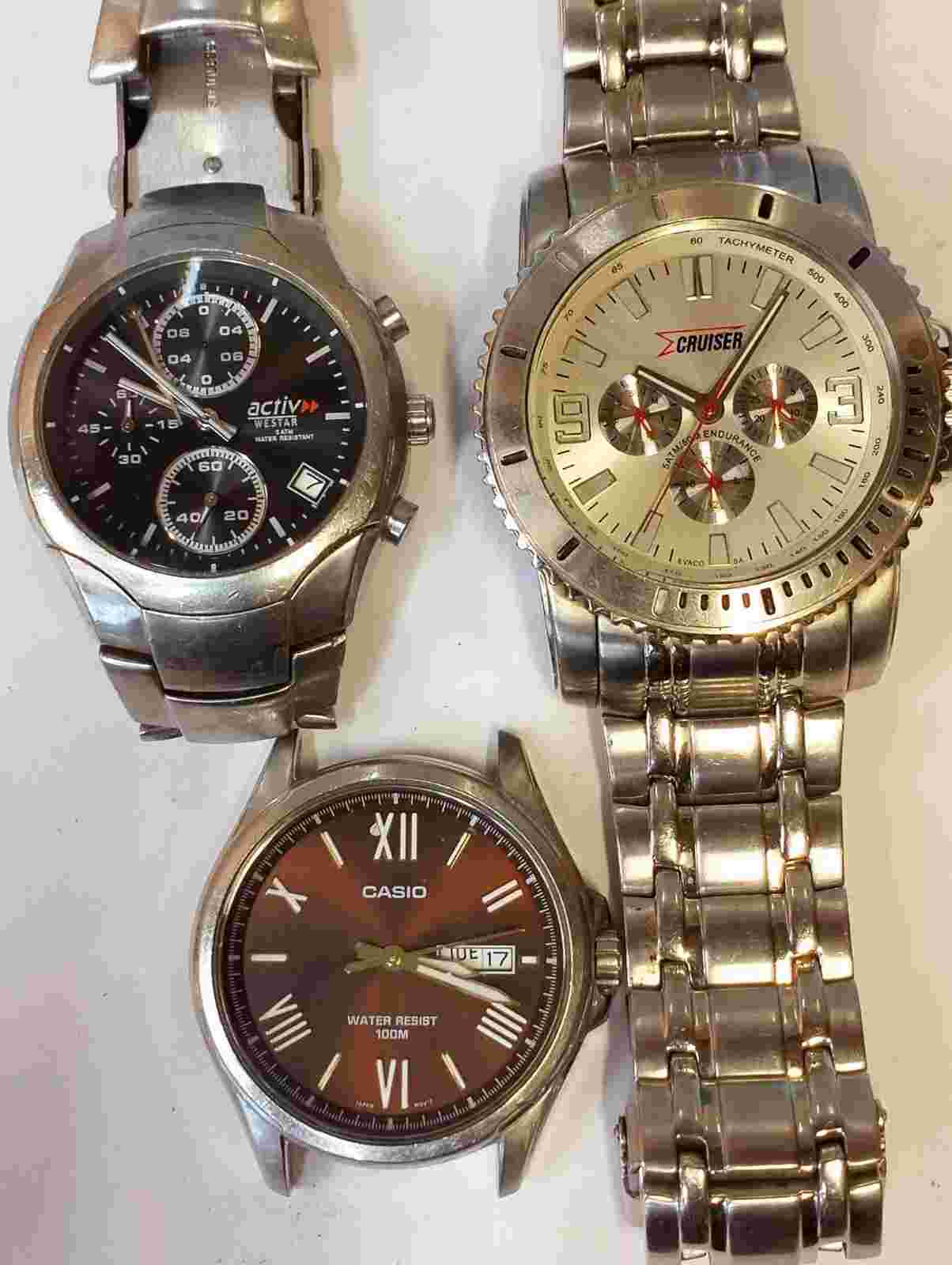 WESTAR & OTHER 2 PIECE MIX LOTT QUARTZ MEN'S NOT WORKING PARTS PURPOSE