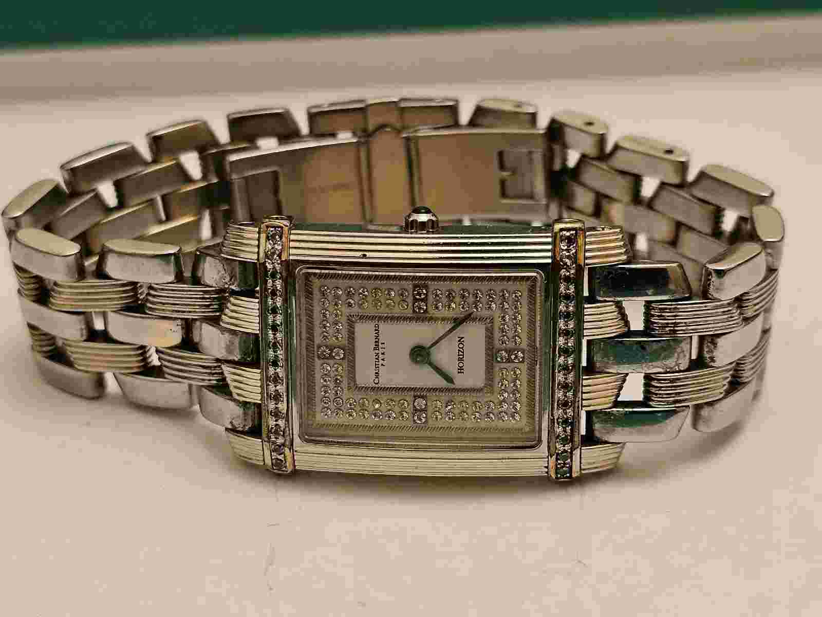 Rare christian bernard watch daimond Unisex