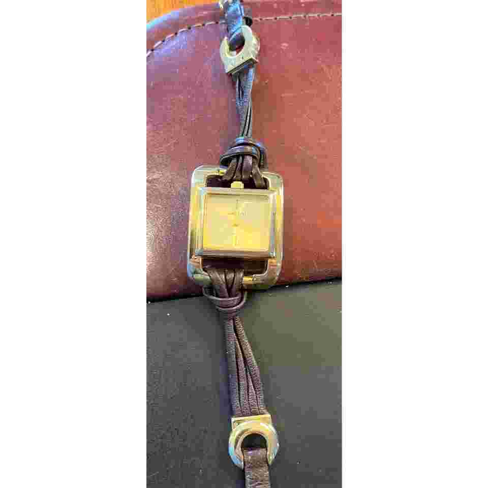 Women's  Massini Quartz Watch, Gold Tone With Leather and Metal Band