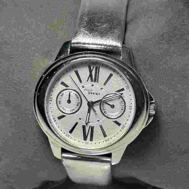 Women’s Steel By Design Watch Stainless Steel Japan Movt Genuine Leather Band