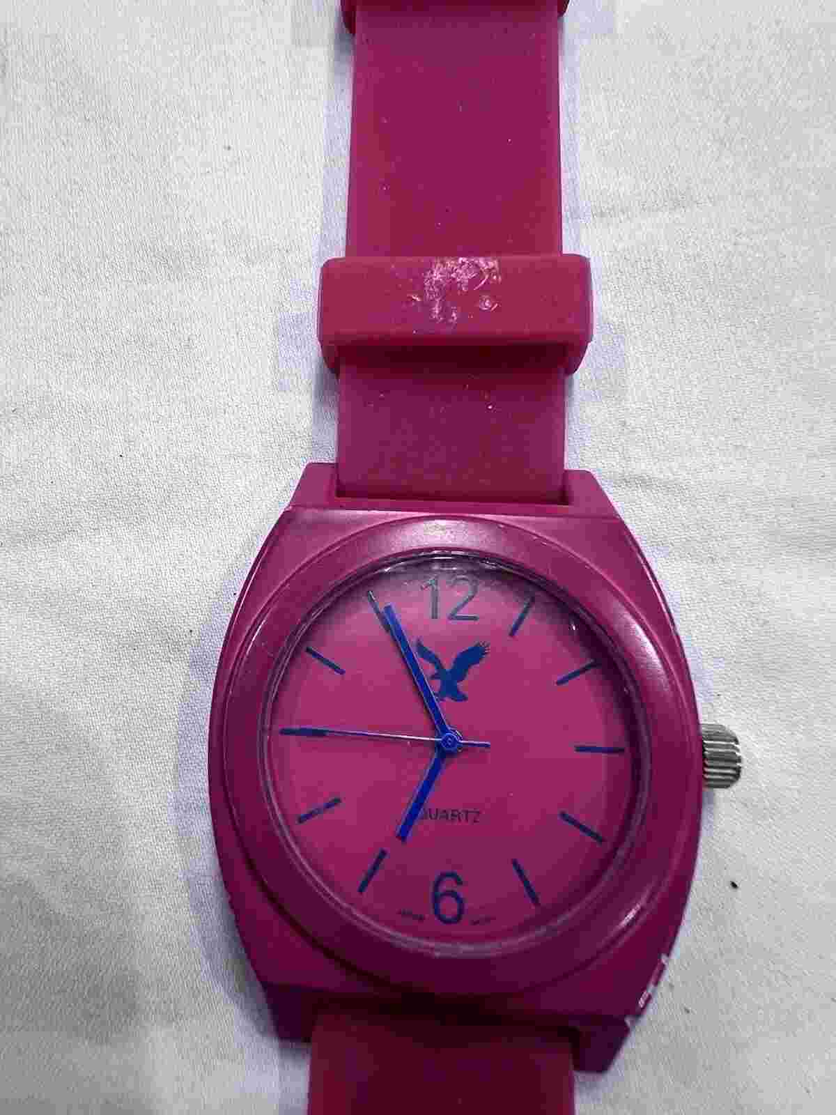 American Eagle Outfitters Pink Tone Quartz Analog Women's Watch Needs Battery