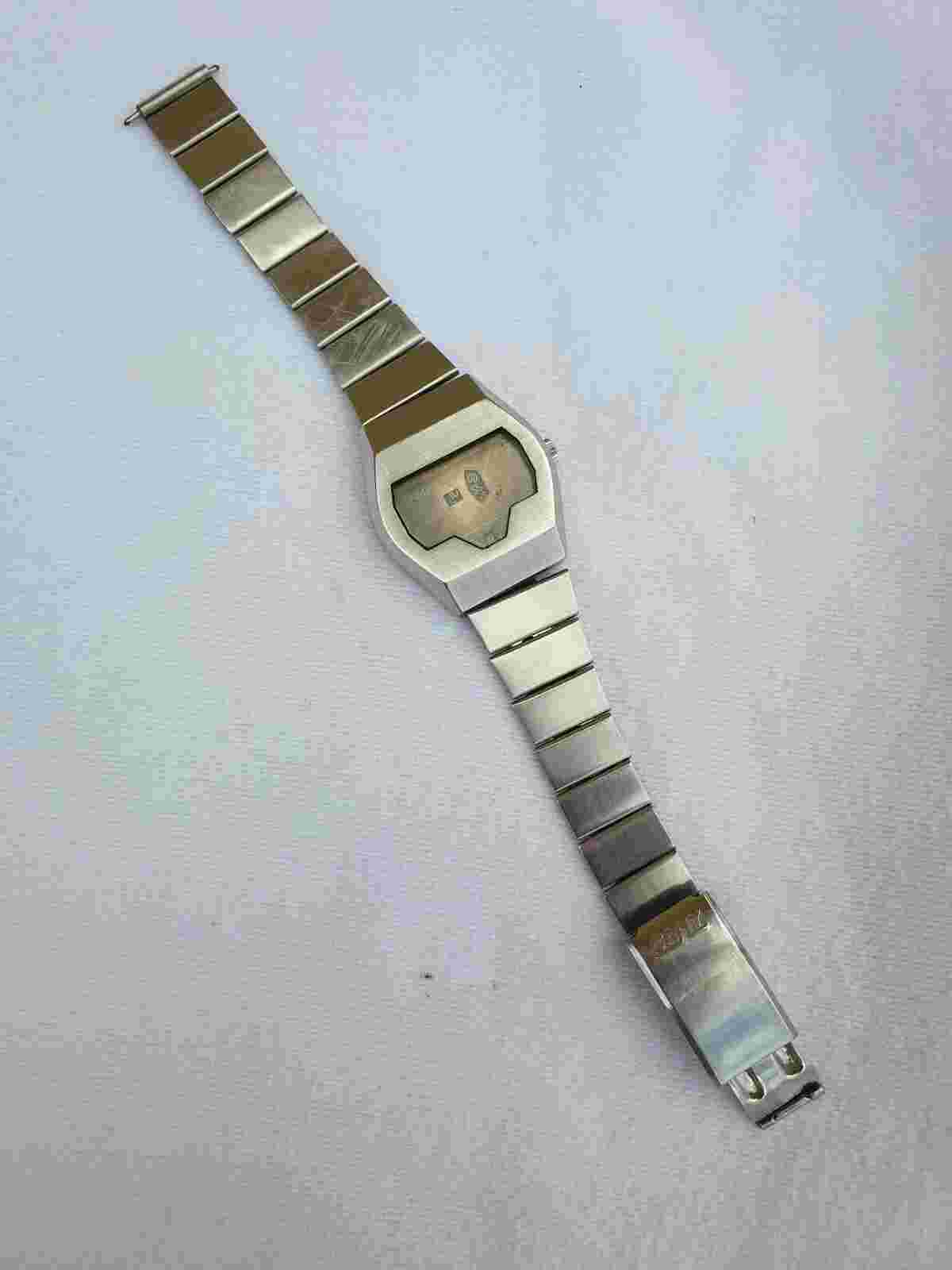 Camy Geneve 7130 Automatic 17 Jewels Jump Hour Digital Date Men's Watch Swiss