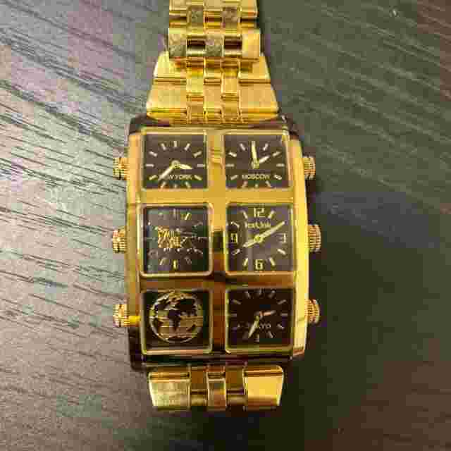 Ice Link Generation 6 Black Dials 4 Times Used No Box Gold x Black From Japan