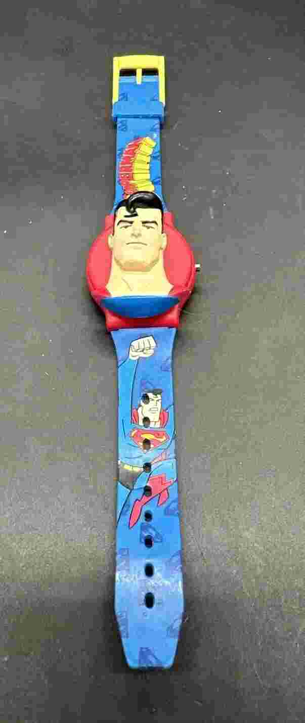 VINTAGE DC COMICS' 'SUPERMAN' WRISTWATCH! UNTESTED ~ BIN358