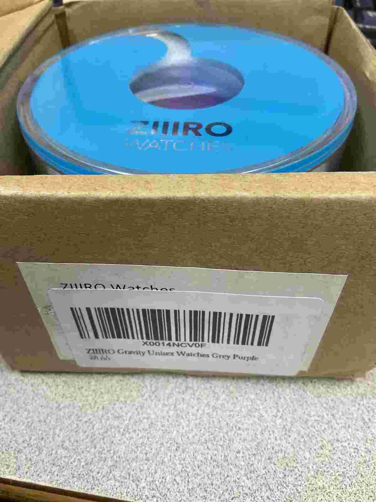 Unisex Gravity Grey Silicone Band Purple