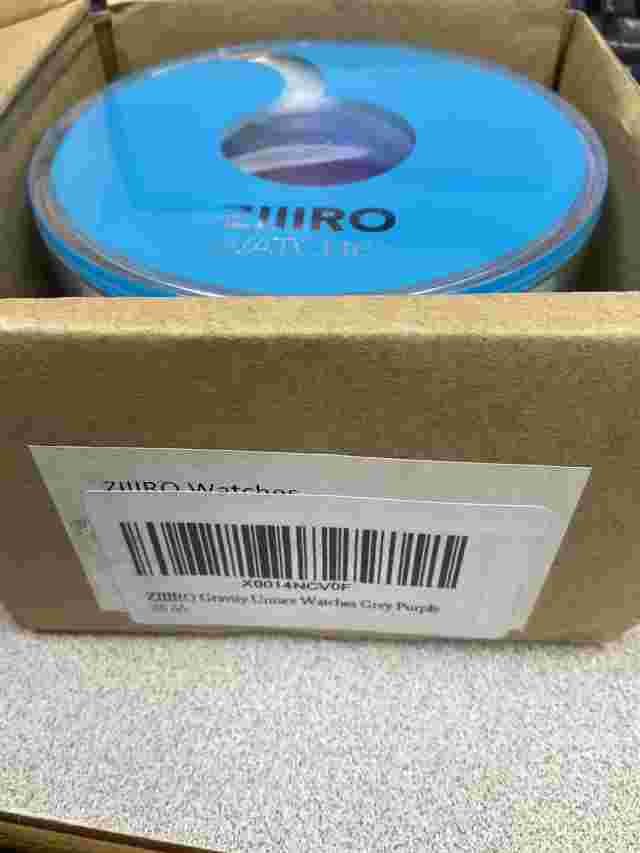 Unisex Gravity Grey Silicone Band Purple