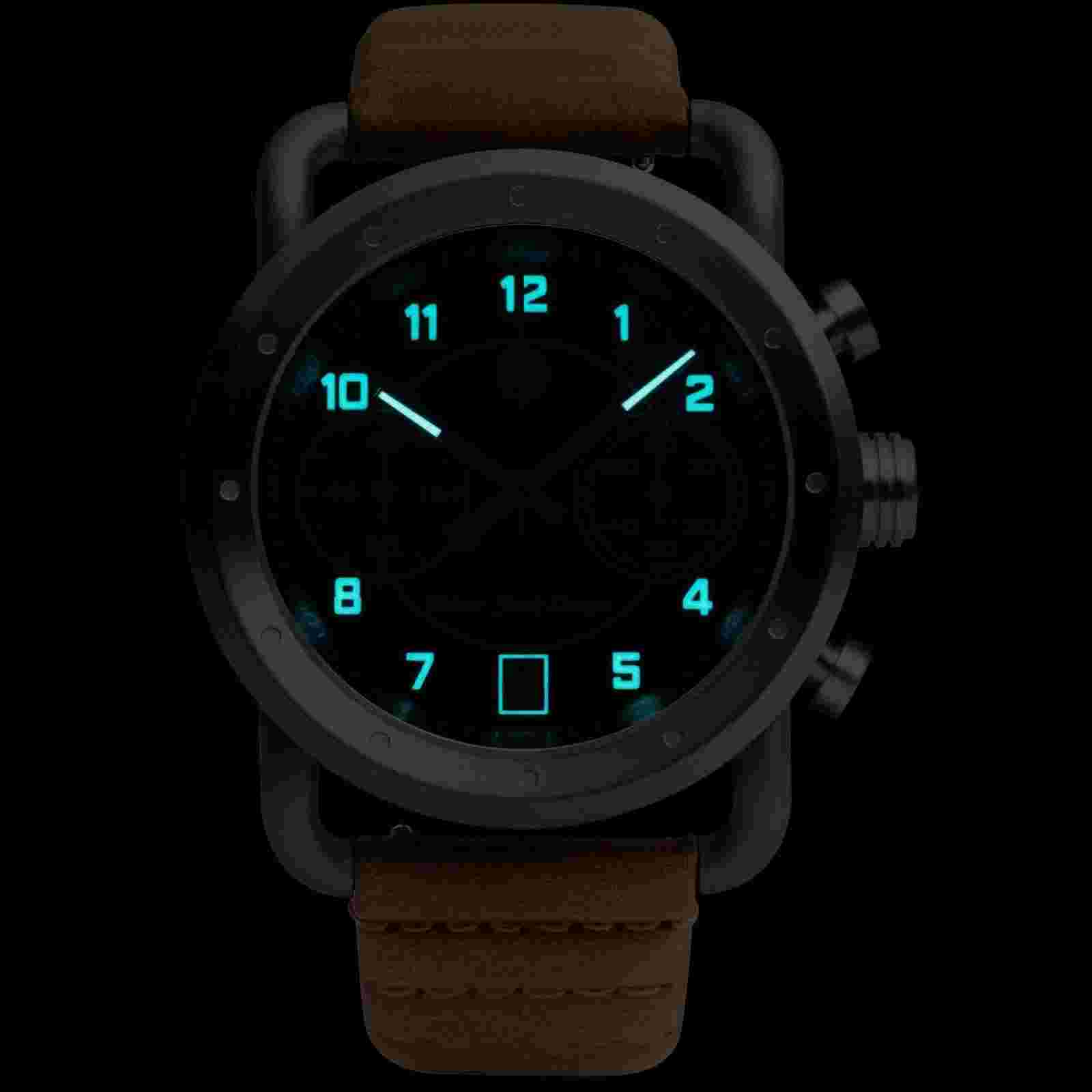 Szanto Icon Roland Sands Signature Chronograph Blue Tan Watch - Brand New
