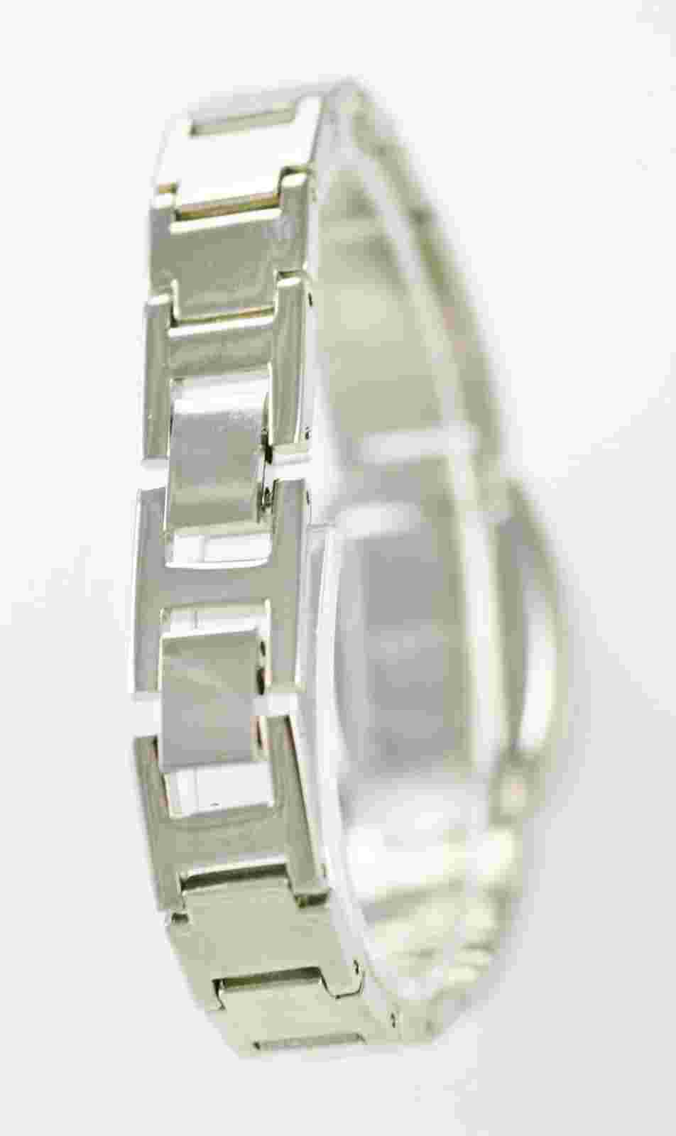 Aspen Womens Watch Stainless Silver Steel Water Resistant Battery Blue Quartz