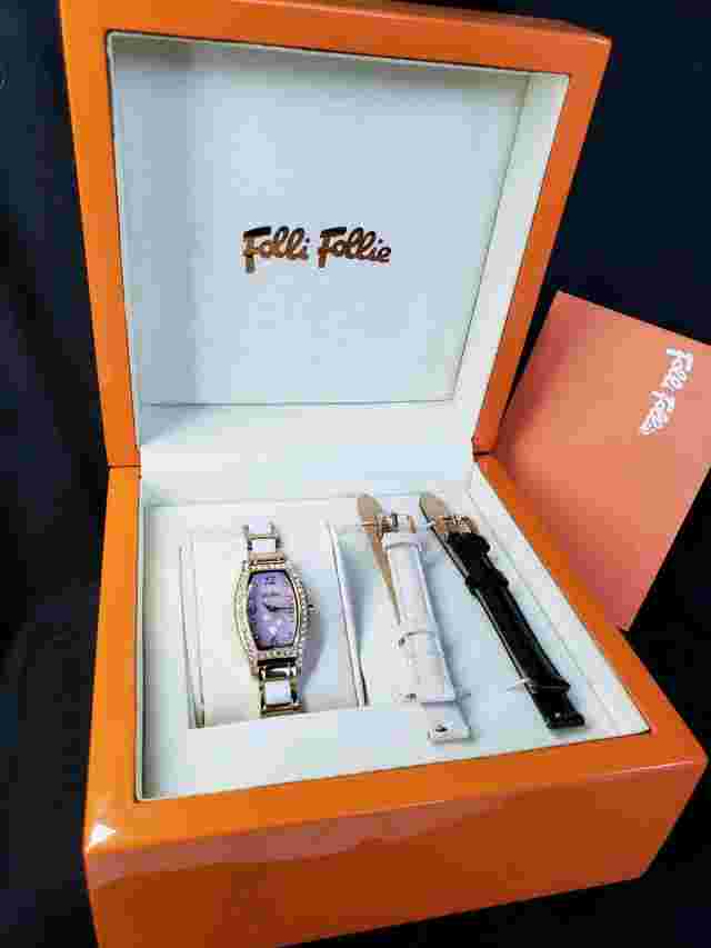 Folli Follie heart face ladies quartz Analog Watch Wf14B022Bsw
