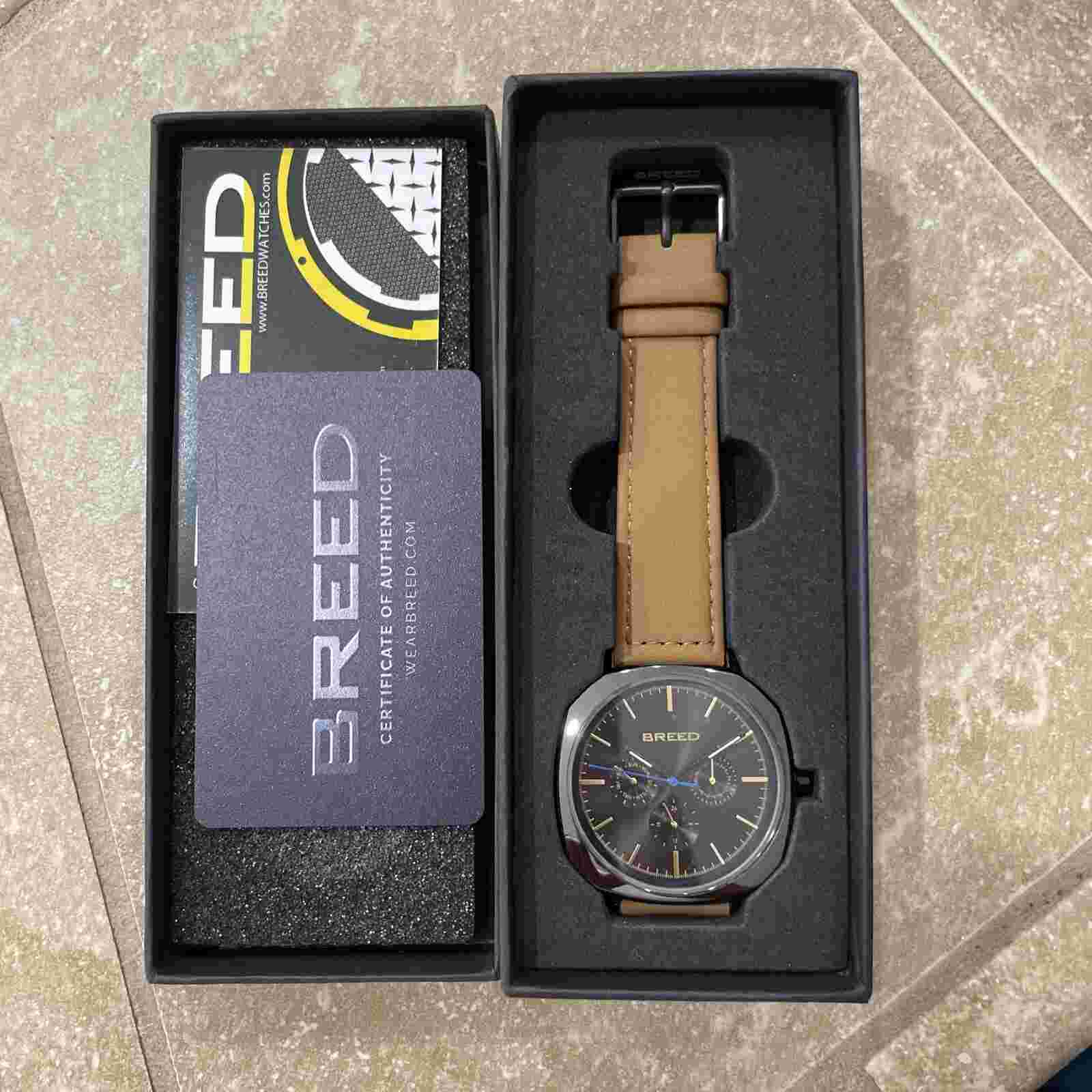 Breed Revolver Quartz Black Dial Men’s Watch