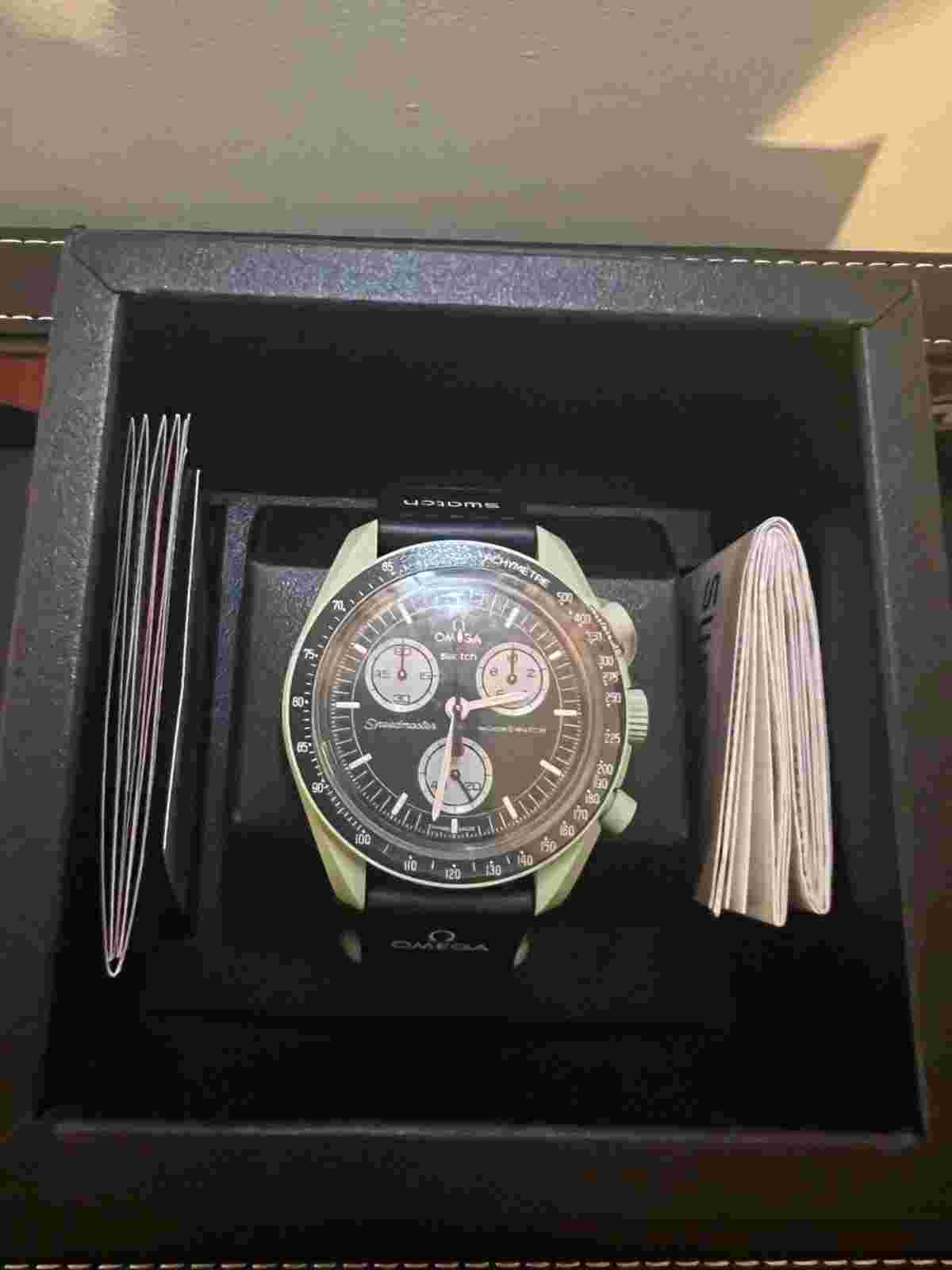 Swatch X Omega Moonswatch Mission To Earth Watch SO33G100 Light Green