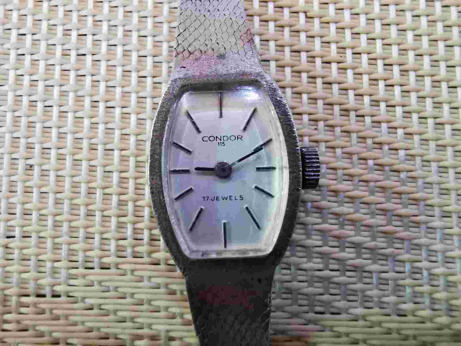 vintage SWISS WOMEN SOLID SILVER watch CONDOR
