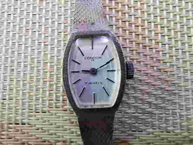vintage SWISS WOMEN SOLID SILVER watch CONDOR