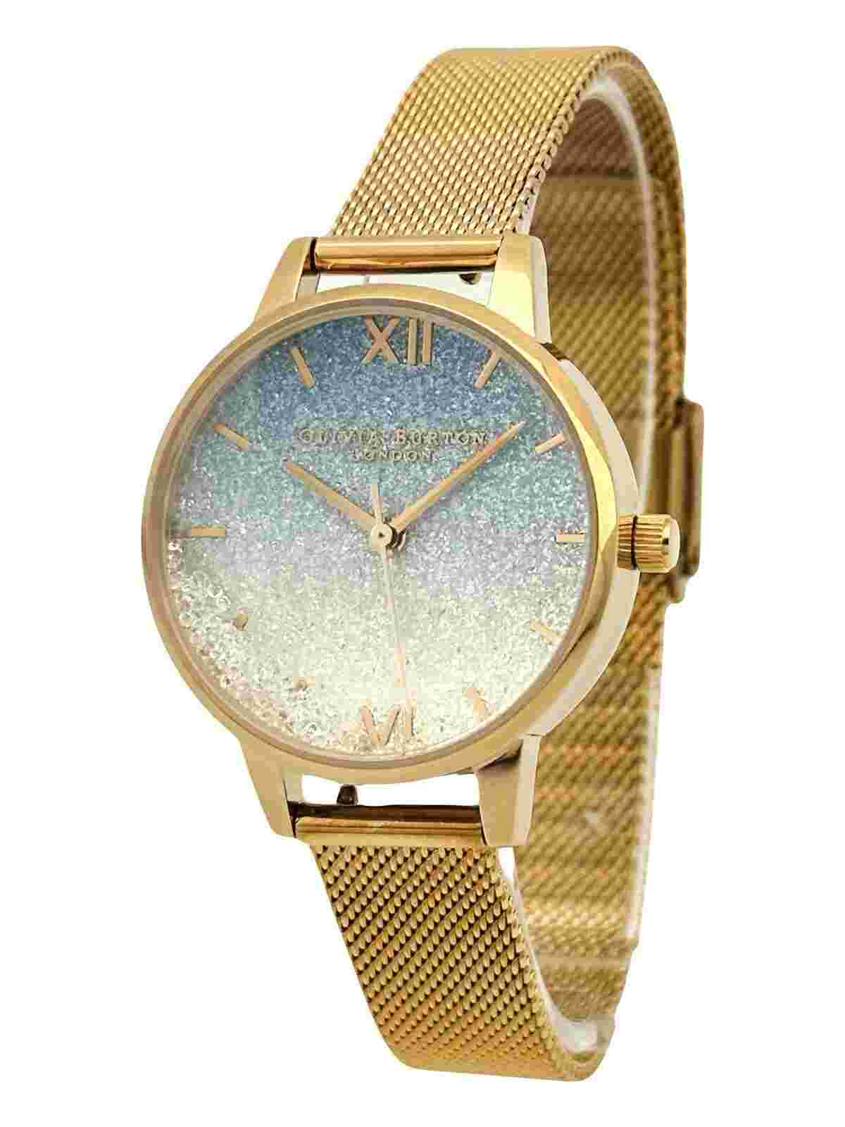 OLIVIA BURTON OB16EX204 Ladies' Wishing Wave Mesh Bracelet  Rose Gold Watch