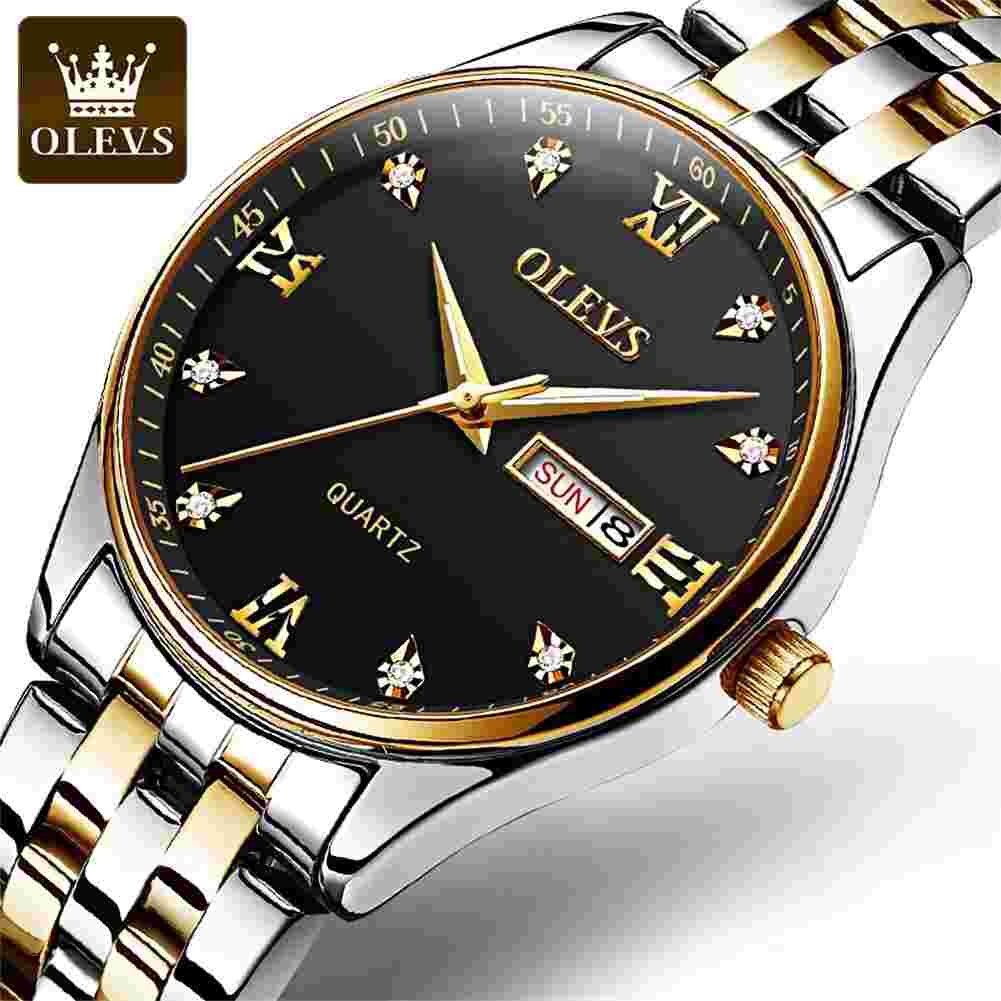 Men's Watches Casual Simple Quartz Wristwatch Waterproof Stainless Steel Lumino
