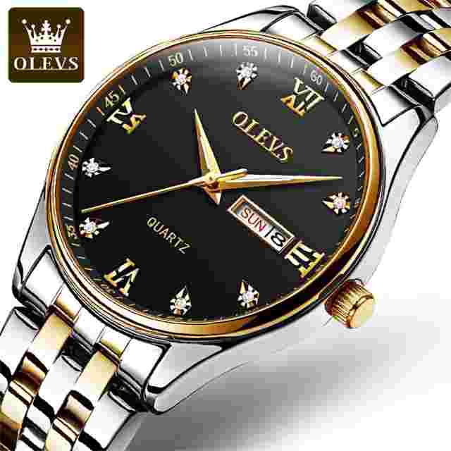 Men's Watches Casual Simple Quartz Wristwatch Waterproof Stainless Steel Lumino