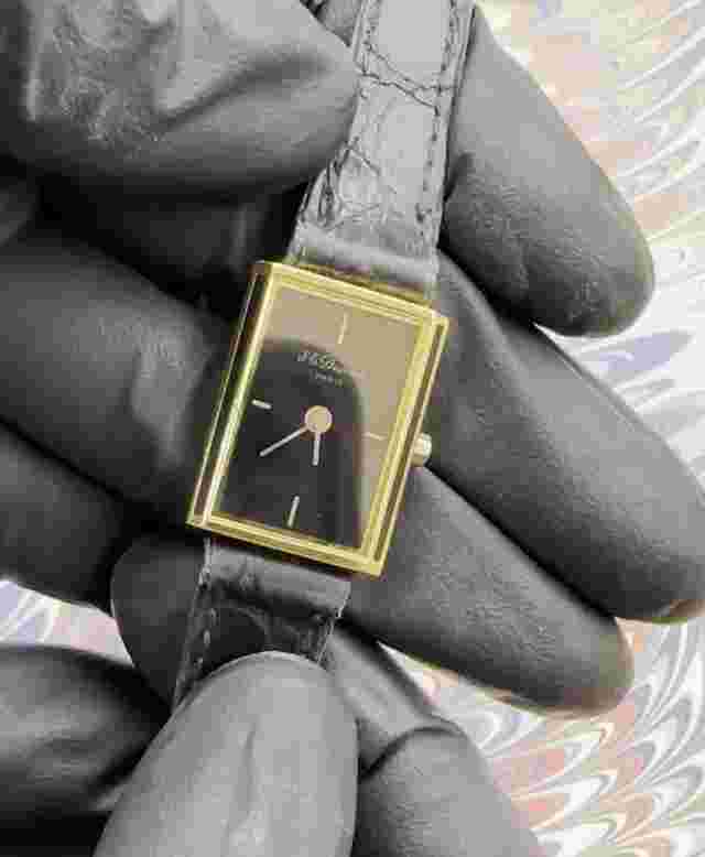 Vintage Rare S.T. Dupont Paris Ladies Quartz Watch Swiss Made Used