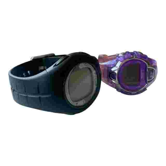 Set Of 2 Digital Watch Polar F6 Heart Rate Fitness And Purple EL - NOT TESTED