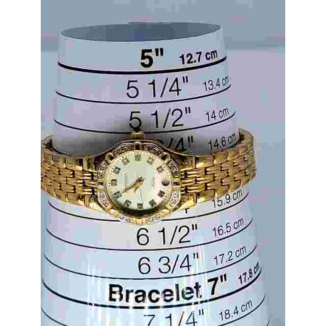 Elegant Armitron Now Gold-Tone Women's Watch with Diamond Accents and Date