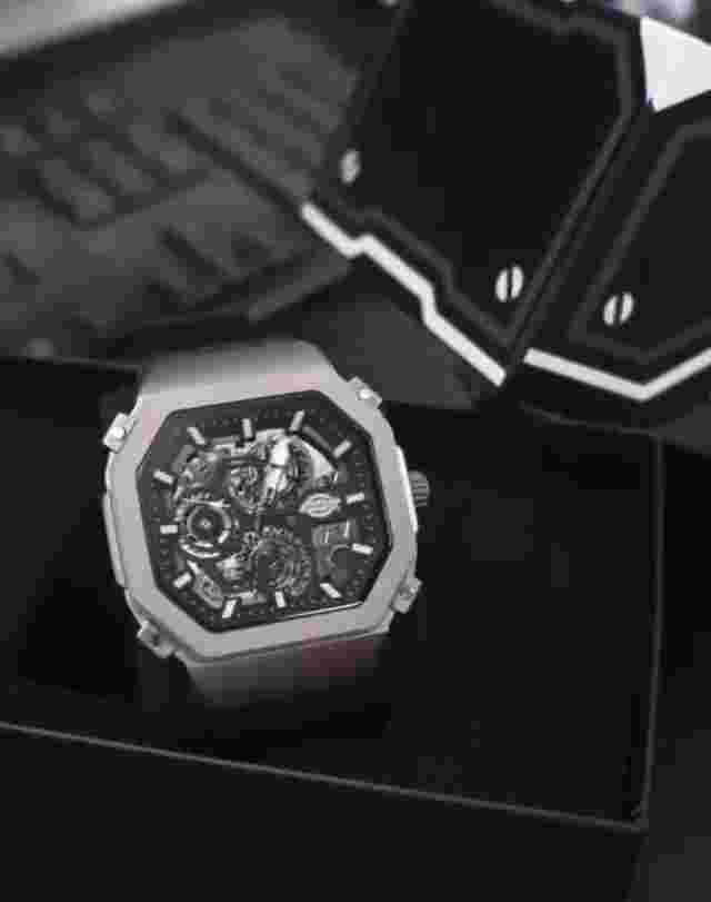 Dickies mechanical watch Multifunctional Trend Square Watch CL-511 Black