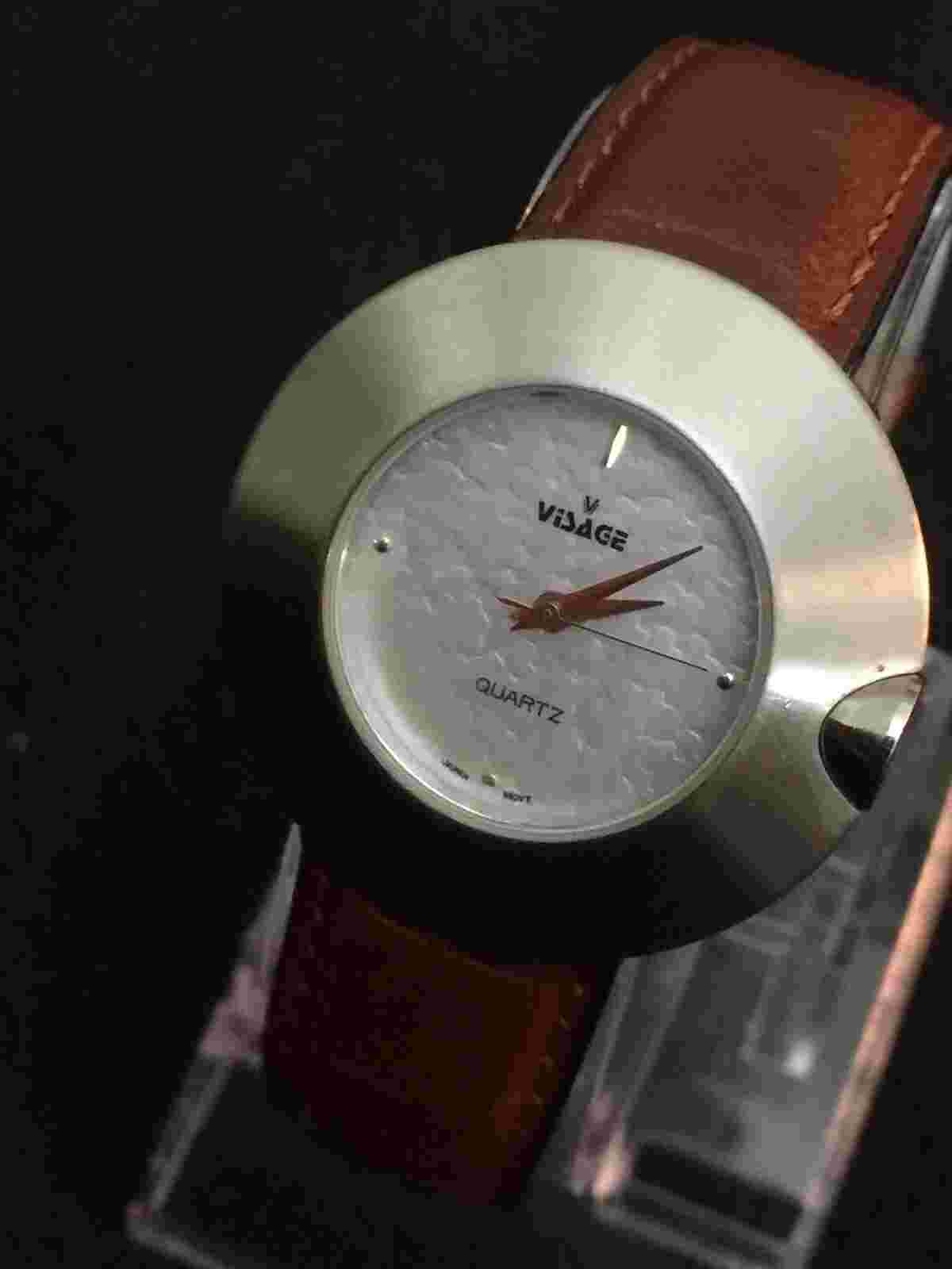 visage watch Ladies Beautiful White Design Face,Quartz Japan Movement