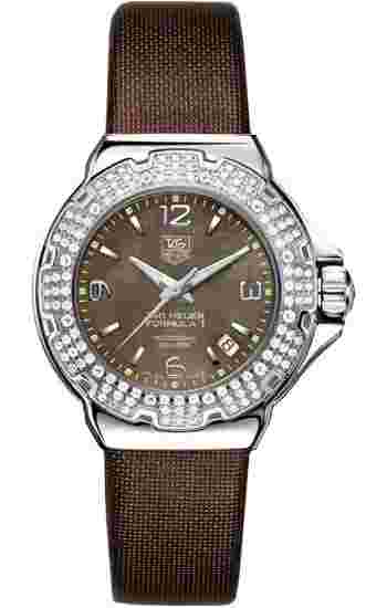 TAG Heuer Formula 1 Brown Mother of Pearl Women's Watch - WAC1217.FC6221