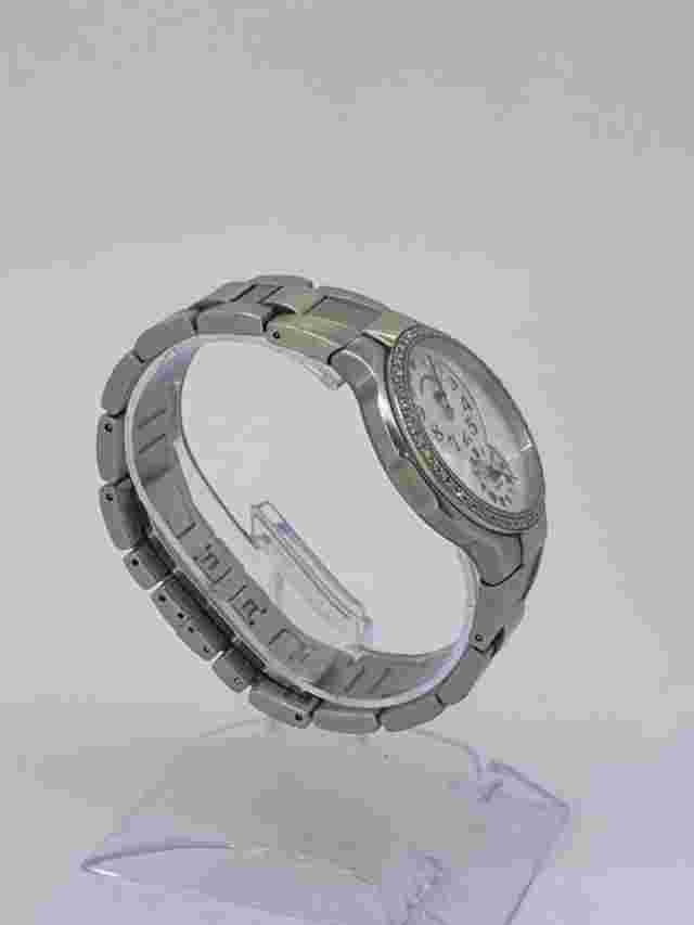 LADIES PHILIP STEIN TESLAR 33 MM STAINLESS STEEL WATCH WITH DIAMOND BEZEL