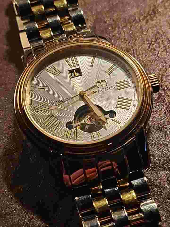 Magnus Melbourne M103MSS22 Automatic Mens Date Watch Luminous Hands And Markers