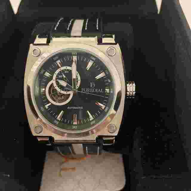 Puredial Powersphere Pdpsl5000 Leather Band NH39 Automatic Black