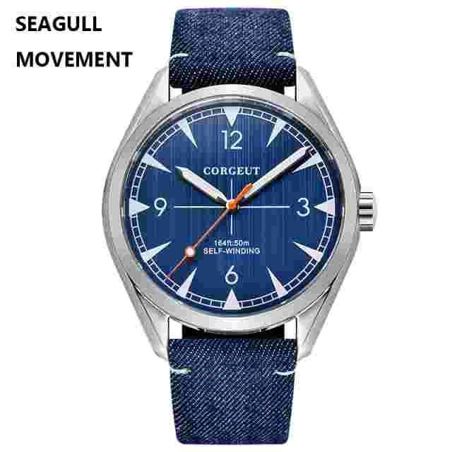 Men, automatic, mechanical watch, leisure, waterproof, luminous, business