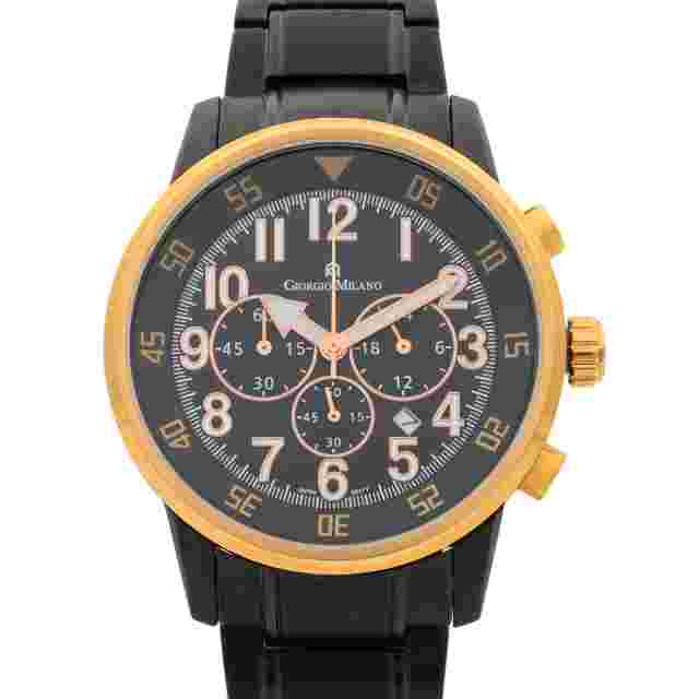 Giorgio Milano Stainless Steel Chronograph Mens Quartz Watch GM854RGL-BK