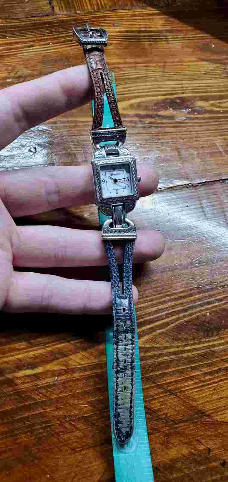 Brighton Valencia Watch New Battery Flip Band