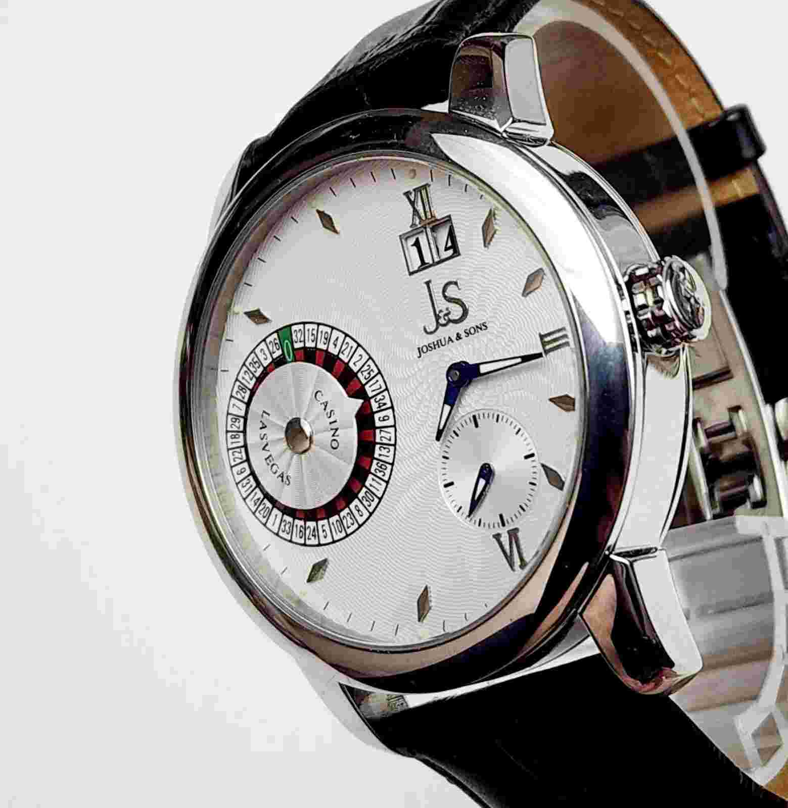 Men's AUTOMATIC Watch JOSHUA & SONS "Casino. Roulette Wheel" JS-18-02