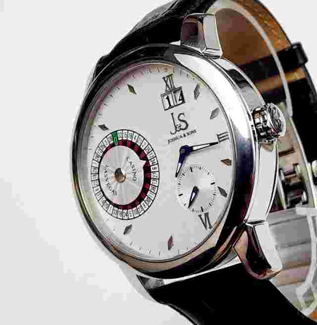 Men's AUTOMATIC Watch JOSHUA & SONS "Casino. Roulette Wheel" JS-18-02