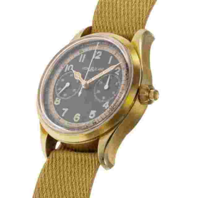 Montblanc Watch 1858 Chronograph Limited Edition Bronze Green Dial 42mm 119908