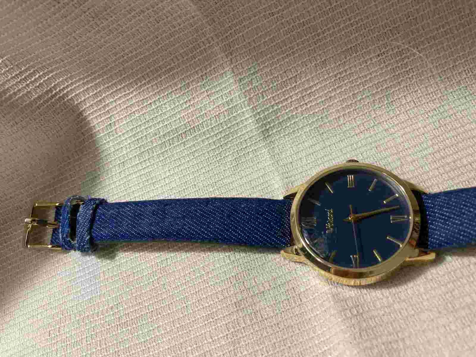 Women's Vivani Blue Denim Straps Watch