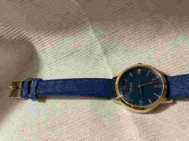 Women's Vivani Blue Denim Straps Watch